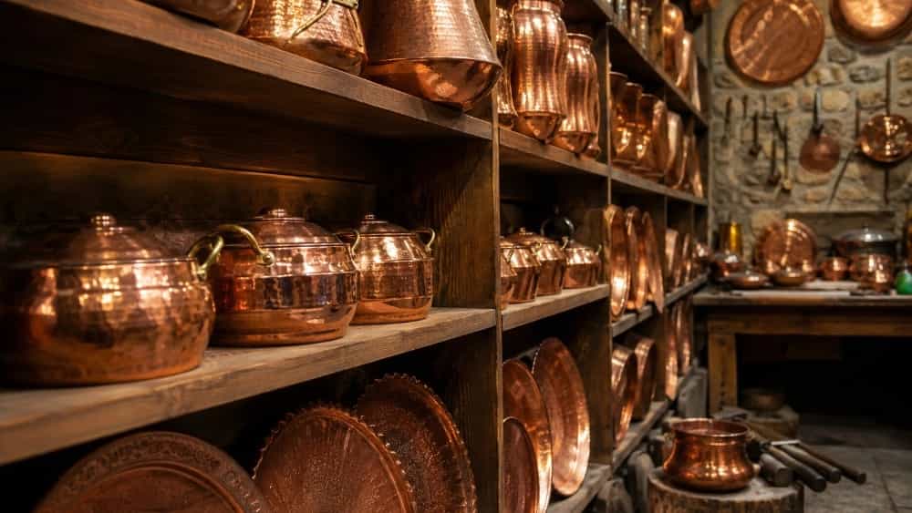بهترین کارگاه تولید ظروف مسی زنجان